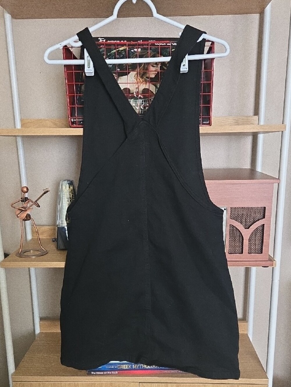 SO Black Denim Zip Front Jumper Dress Pinafore Overall Mini Dress Womens Small - Picture 4 of 13